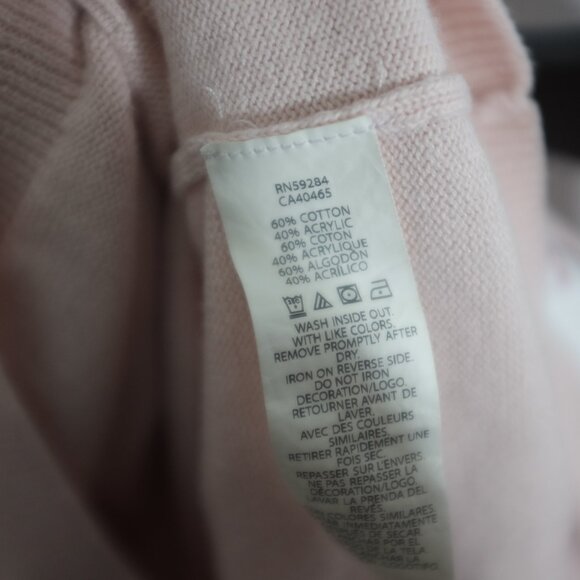 COPY - Children's place Girls pink cardigan with faux pearl neckline collar Pin… - Picture 7 of 9